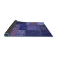 thumbnail image 2 of Ahgly Company Indoor Rectangle Patchwork Blue Transitional Area Rugs, 3' x 5', 2 of 4