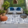 thumbnail image 2 of Blue Tropical Plants Outdoor Rug for Patio/Deck/Porch, Non-Slip Large Area Rug 5 x 7 Ft, Summer Coastal Beach Palm Tree Plaid Indoor Outdoor Rugs Washable Area Rugs, Camping Rug Carpet Runner, 2 of 8
