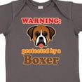 thumbnail image 4 of Inktastic Protected by a Boxer Dog Boys or Girls Baby Bodysuit, 4 of 5