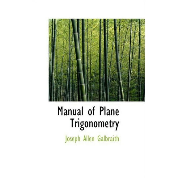 Manual of Plane Trigonometry (Hardcover)