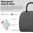 thumbnail image 3 of Womens Black Leopard Print Lunch Box for Work,Insulated Lunch Bag for Women,Loncheras Para Mujer,Leakproof Adult Lunch Bag for Work,Beach,Travel,Picnic,Camping, 3 of 7