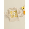 thumbnail image 5 of Rdhnmea Mommy and Me Matching Outfits Cute Bow Mama and Mini Long Sleeve Crewneck Sweatshirt Tops Mother Baby Matching Clothes, 5 of 9
