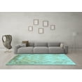 thumbnail image 3 of Ahgly Company Indoor Rectangle Abstract Light Blue Contemporary Area Rugs, 2' x 5', 3 of 4