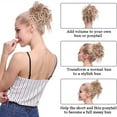 thumbnail image 6 of SEGO Messy Bun Hair Piece For Women Wavy Hair Scrunchies Synthetic Hair Bun Hairpiece Fluffy Tousled Updo Scrunchie Chignon Wrap On Scrunchy Bun Extensions Donut for Women, 6 of 7