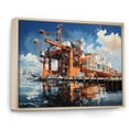 thumbnail image 2 of Designart "Port Industrial gracefulness II" Nautical & Beach Floater Framed Wall Decor, 2 of 7