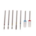 thumbnail image 2 of Juego de brocas para uñas, 7 Uds., cerámica de alta dureza, acero de tungsteno, esmalte de uñas en Gel, broca para manicura, 2 of 14