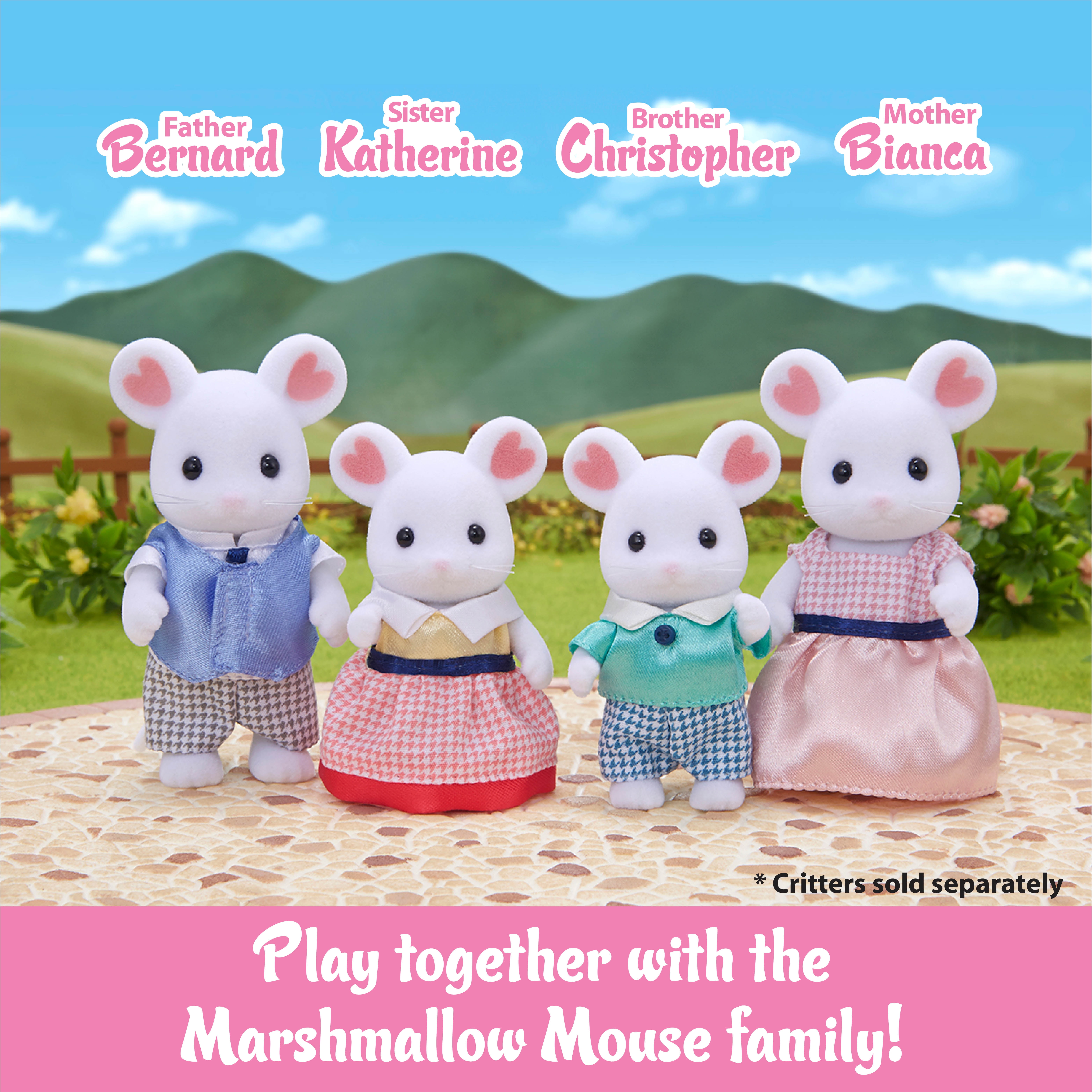 calico critters marshmallow mouse triplets