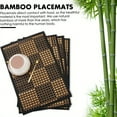 thumbnail image 3 of Bamboo Placemats for Dining Table, Placemats Set of 4, Stain-Resistant, Heat-Resistant Place Mats, Durable and Sturdy Dining Place Mats for Kitchen Table, 3 of 7