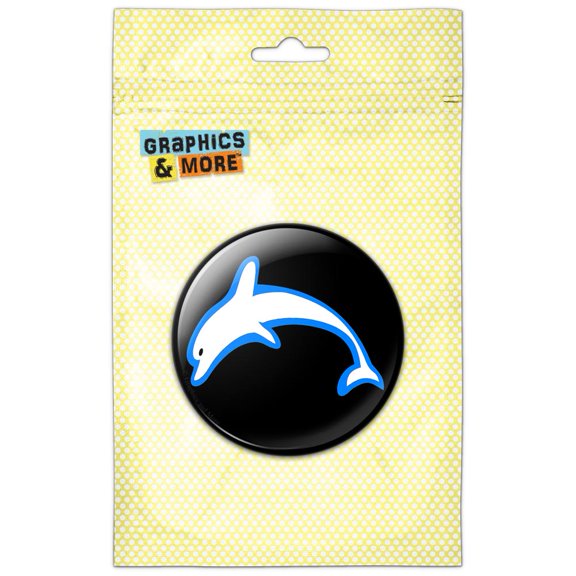 Dolphin Jumping Pinback Button Pin Badge