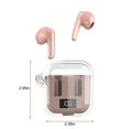 thumbnail image 3 of Matoen Wireless Bluetooth 5.3 Light-Weight in Ear Headphones Built-in Microphone Immersive Sound Headset with Charging Case Pink, 3 of 9