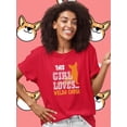 thumbnail image 2 of This Girl Loves Her Welsh Corgi T-Shirt Women -Image by Shutterstock, Female 3X-Large, 2 of 4