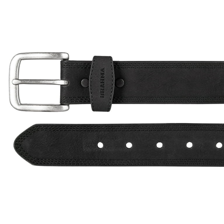 Brahma Triple Needle Stitch Work Belt with Snap Buckle, Premium
