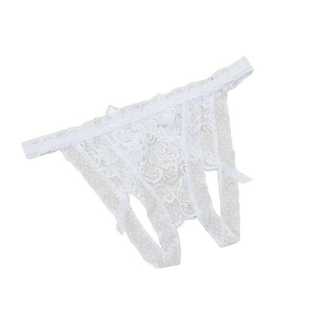 vbnergoie Women Underwear Lace Perspective Sensuality Crotchless Hollow Underpant plus Size Lingerie for Women Lingerie Stockings for Women