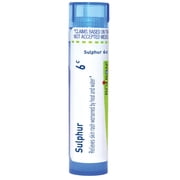 Boiron Sulphur 6C, Homeopathic Medicine for Skin Rash Worsened By Heat And Water, 80 Pellets