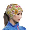 thumbnail image 6 of Neck Gaiter Face Cover Scarf, cute fruits Soft Face Sun Mask Cover Scarf Headband Cooling Sweat Absorbing Bandanas Hiking Cycling Running, 6 of 7