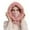 Pink, variant on Winter Women 3in1 Knitted Ski Hat With Scarf Neck Warmer Fleece Lined Hood Face Mask Adult Balaclava For Outdoor Sports