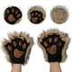 thumbnail image 2 of Apooke 1 par de guantes de pata para niñas gato accesorio Kawaii de peluche patas de lobo guantes de invierno sin dedos para cosplay, 2 of 8