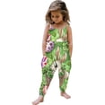 thumbnail image 2 of IROINNID Toddler Pants Baby Cute Summer Jumpsuits for Girls Kids Harem Strap Romper Jumpsuit 3T, 2 of 7