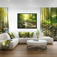 thumbnail image 3 of Designart ' Mountain Stream in Forest ' Landscape Photography Framed Canvas Print, 3 of 3