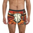 thumbnail image 2 of Bingfone Western Desert Cactus Ram Skull Men's Underwear - Casual Stretch Boxer Briefs-X-Large, 2 of 7
