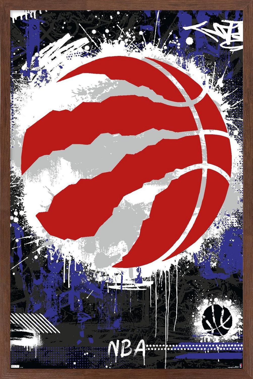 NBA Toronto Raptors - Maximalist Logo 23 Wall Poster, 22.375" x 34"