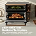 thumbnail image 3 of Ninja Double Oven Pro Smart XL Countertop Oven & Air Fryer, 12-in-1, XL Family Sized, Smart Finish with DualZone Technology, DCT801BK Onyx, 3 of 7