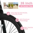 thumbnail image 3 of 26 Inch Mountain Bikes for Girls and Women, 21-Speed, Disc Brake, Women's Trail Commuter Bicycle, Perfect Gift Choice, 3 of 10