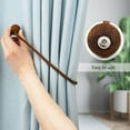 thumbnail image 5 of Magnetic Curtain Tiebacks 2 Pack Rope Decorative Curtain Tie Backs Elegant Curtain Holders for Drapes Outdoor Window Treatment Holdbacks, 5 of 12