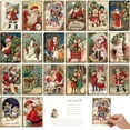 thumbnail image 2 of 80 Piezas Tarjetas de Felicitación de Navidad Vintage Postales de Navidad 4 x 6" Santa y Navidad Reimpresión Juego de Postales Antiguas Tarjetas de Navidad Retro Saludos de Navidad en Blanco para Amig, 2 of 4