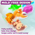 thumbnail image 6 of Tub Works Mold Free No Hole Bath Toys, 6 Pack, Rainforest, 6 of 9