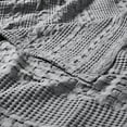 thumbnail image 2 of VHC Brands Waffle Weave Dark Grey Oversized King Size Blanket 120x120, Decorative Cotton Throw Blanket, Boho Farmhouse Bedroom Decor for Bed, Couch, or Sofa, 2 of 3