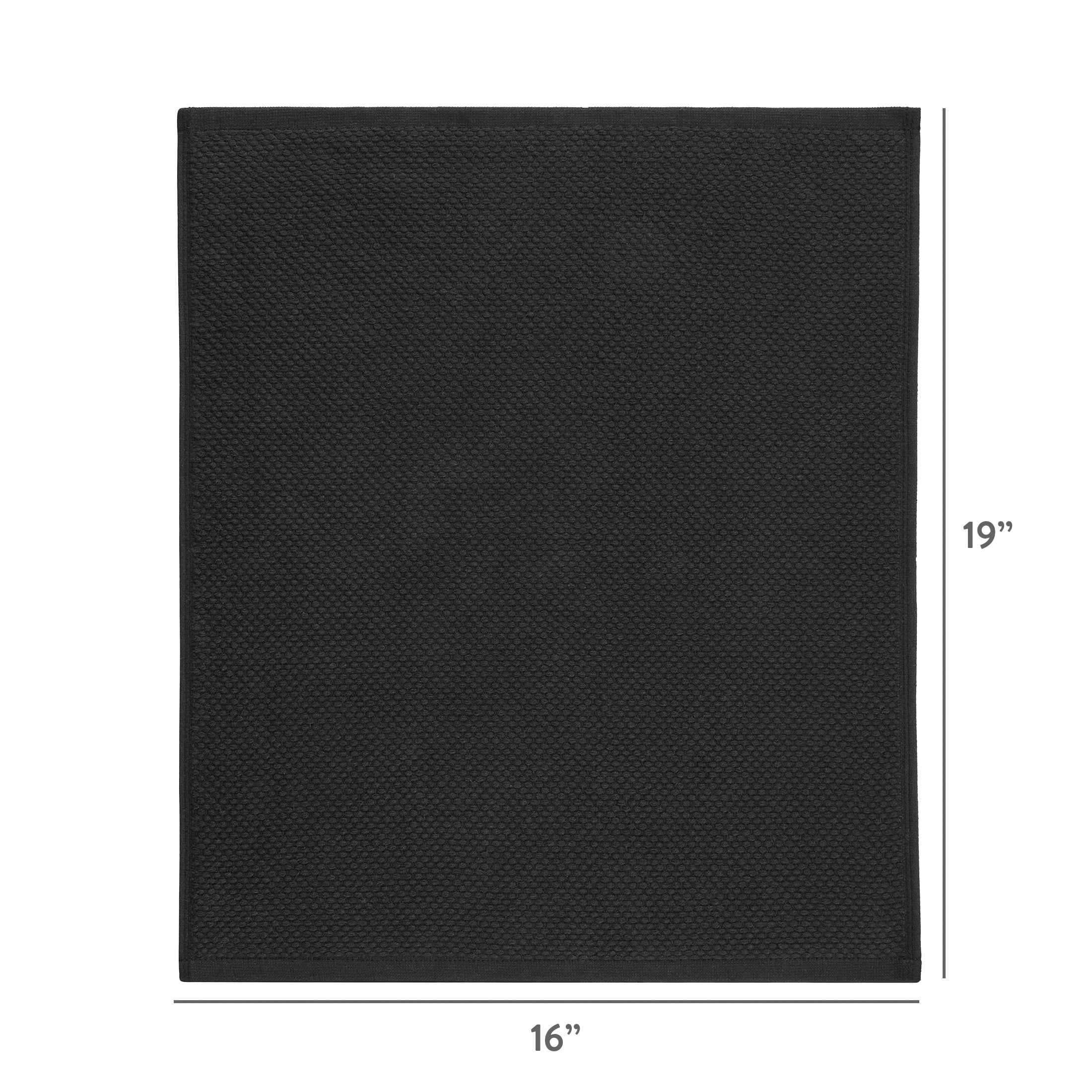 Better Homes & Gardens 8-Pack Barmop, 16"x19", Rich Black