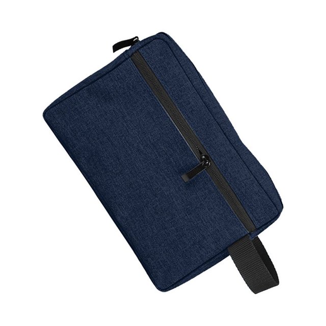 Bearachild Neceser de viaje para hombre, contenedor de capacidad, bolsas de maquillaje cosmético, organizador impermeable, bolso de de belleza a Almacenamiento y organización del hogar Azul oscuro