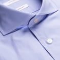 thumbnail image 3 of Isaac Mizrahi Men's Slim Fit Spread Collar French Cuff Cotton Solid Dress Shirt - Colors, 3 of 6