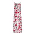 thumbnail image 5 of Nmnitkp Women's Summer Casual Overalls Loose Wide Leg Jumpsuits Boho Floral Printed Baggy Rompers with Pockets, 5 of 6