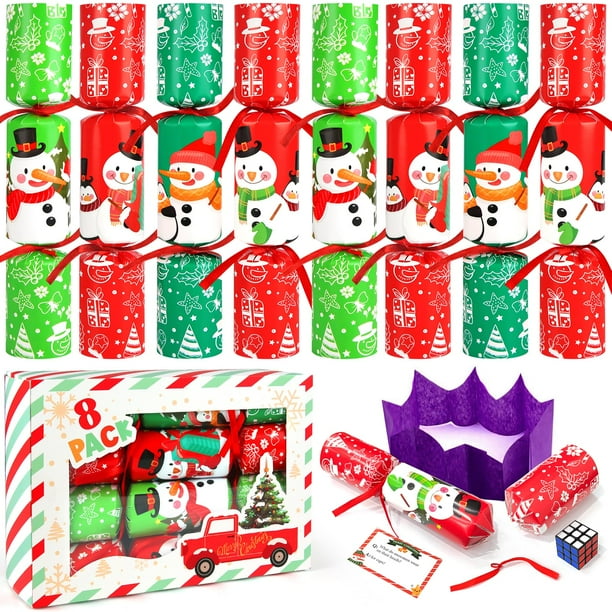 Paquete de 8 regalos de Navidad para fiestas de mesa SURCVIO para niños y adultos