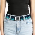 thumbnail image 5 of Buckle-Down Belt, Seatbelt Buckle Belt, Waves Navy Blue Shades, Youth 22 to 32 Inches, 5 of 9