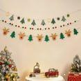 thumbnail image 1 of RKSTN Textile Pull Flags Christmas Decorations Christmas Decorations Flags Flowers Hanging Ornaments Scene Layout Lights Window Surrounding Feeling Hanging Flags Christmas Tree Small Pendants, 1 of 6