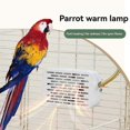 thumbnail image 4 of Bird Cage Heater Simulated Natural Environment Lighting Warming Heat Lamp Anti Bite Warmer Light for Parrots Parrot, 4 of 5