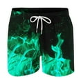 thumbnail image 2 of lcziwo Summer Shorts for Men Cargo Hawaiian Beach Shorts Elastic Waist Drawstring Shorts Lightweight Surf Shorts Casual 2025 Shorts with Pocket Mint Green,XXL, 2 of 5
