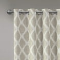 thumbnail image 3 of Sun Smart Blakesly Printed Ikat Blackout Patio Curtain - 100x84" - Taupe, 3 of 5