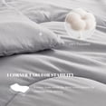 thumbnail image 3 of Queen Size Comforters Duvet Insert, Soft Down Alternative with Corner Tabs, Quilted Comforters for All Seasons, Machine Washable, Queen 88 x 88 inches, 3 of 8