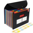 thumbnail image 1 of JIAIA A4 Accordion Design File Folder, Rainbow, 24 Count, 1 of 8