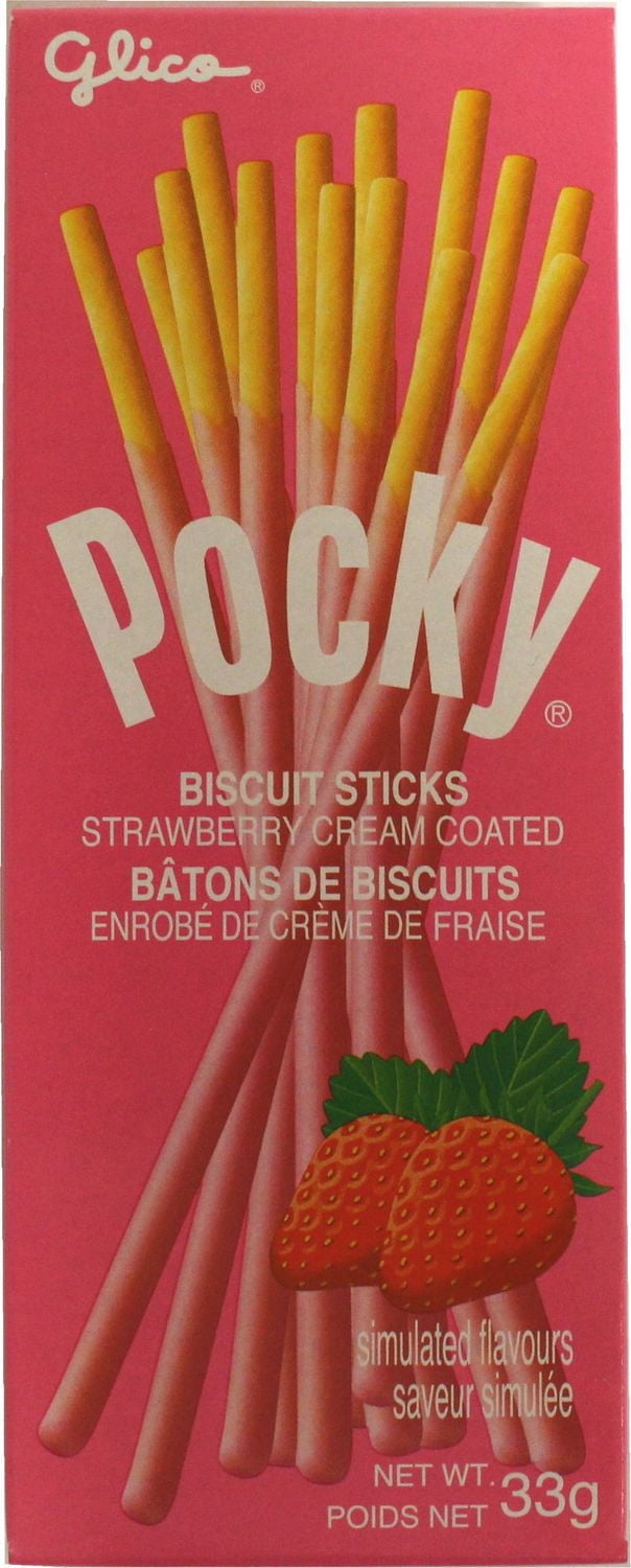 Glico Pocky Strawberry Cream Coated Biscuit Stick