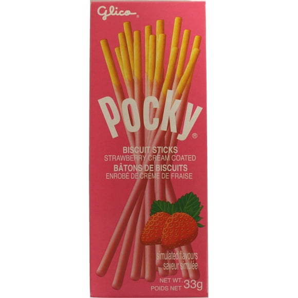 Glico Pocky Strawberry Cream Coated Biscuit Stick