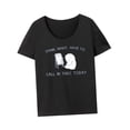 thumbnail image 4 of Mujeres dibujos animados lindo animal camiseta cuello redondo camiseta moda cómodo pantalón corto casual M, 4 of 8