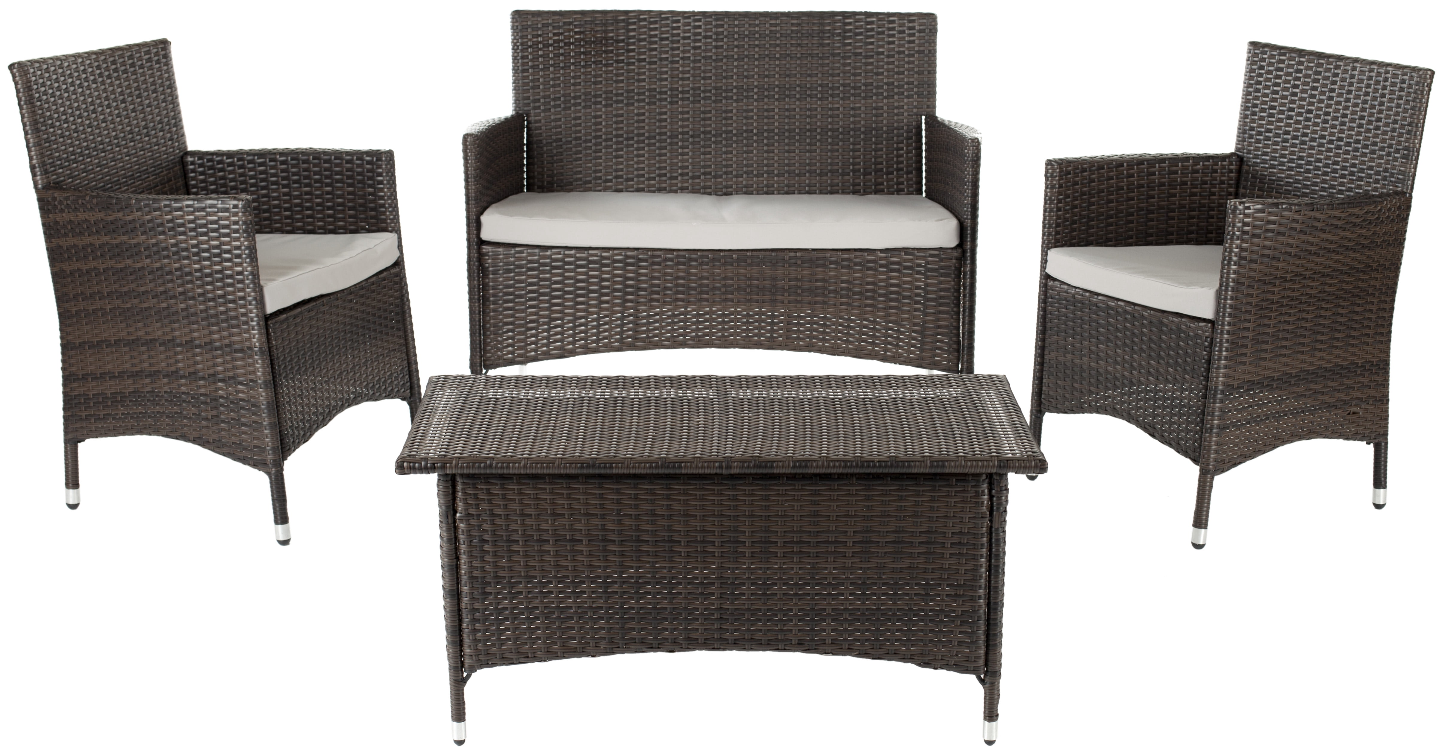 Mojavi Indoor/Outdoor Contemporary Solid 4 Piece Set