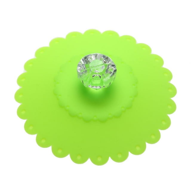 Termo Taza Tapa de copa de diamante de silicona de encaje Tapa de copa de aislamiento térmico (verde) Likrtyny Para estrenar
