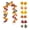 B, variant on 78.74 Inch Artificial Fall Maple Garland, Faux Autumn Leaf Vine with Pumpkin Berry for Mantel Table Thanksgiving Decor