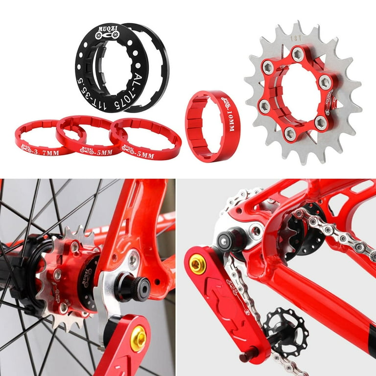 Single Speed Cassette Hub Freewheel To Cassette Adapter 18T Single